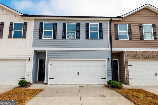 a front view of a house