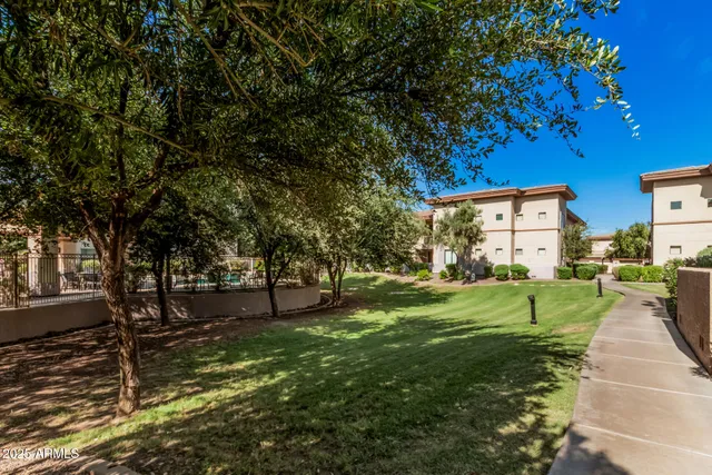 a view of yard with tree s