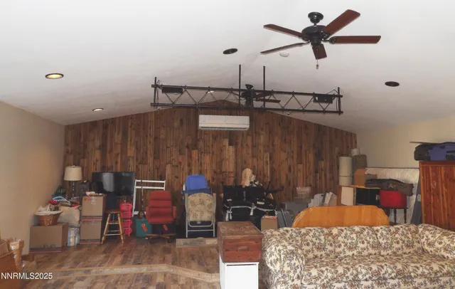 a view of a backyard with a sitting area