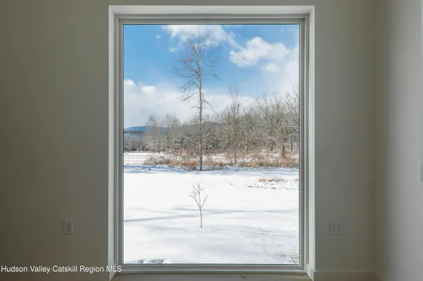 a view of a glass door