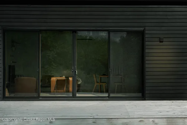 a view of a door of the house