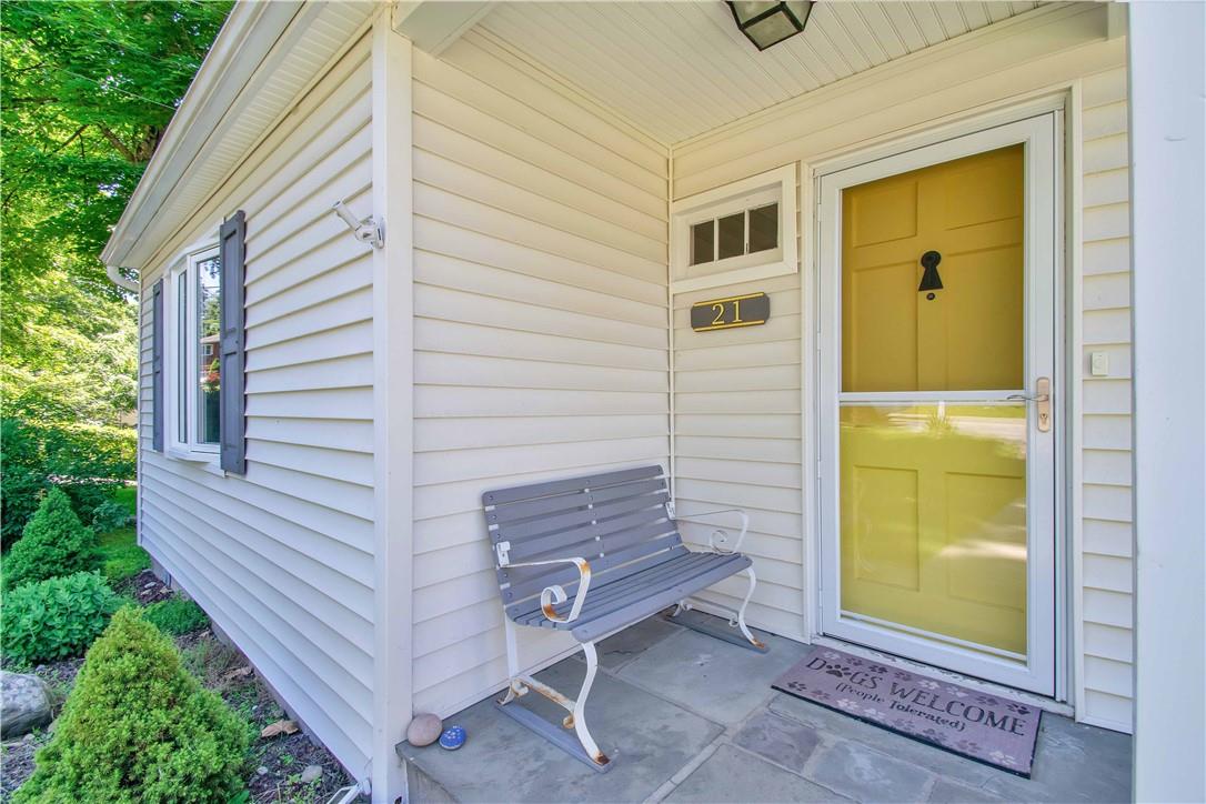 a view of front door of house