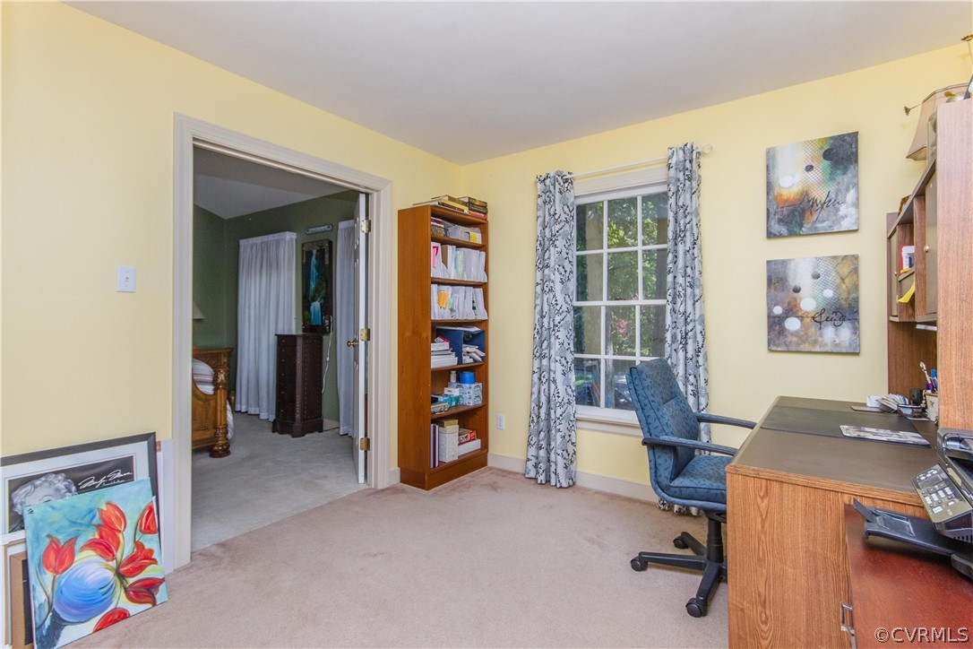 14010 Fiddlers Ridge Road Midlothian, VA 23112 - Photo 21 of 36 a view of a workspace with furniture and a window