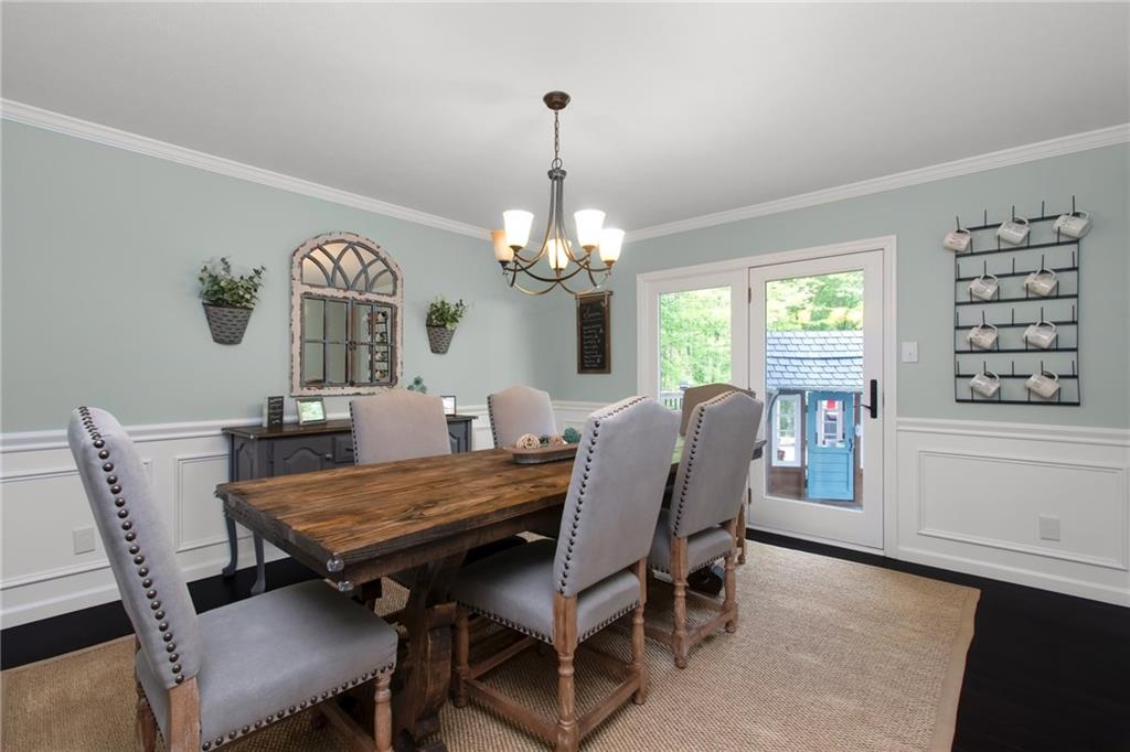 276 Oakville Road Beaver Falls, PA 15010 - Photo 6 of 25 French doors in the dining room open to a massive 16X48 ft deck.