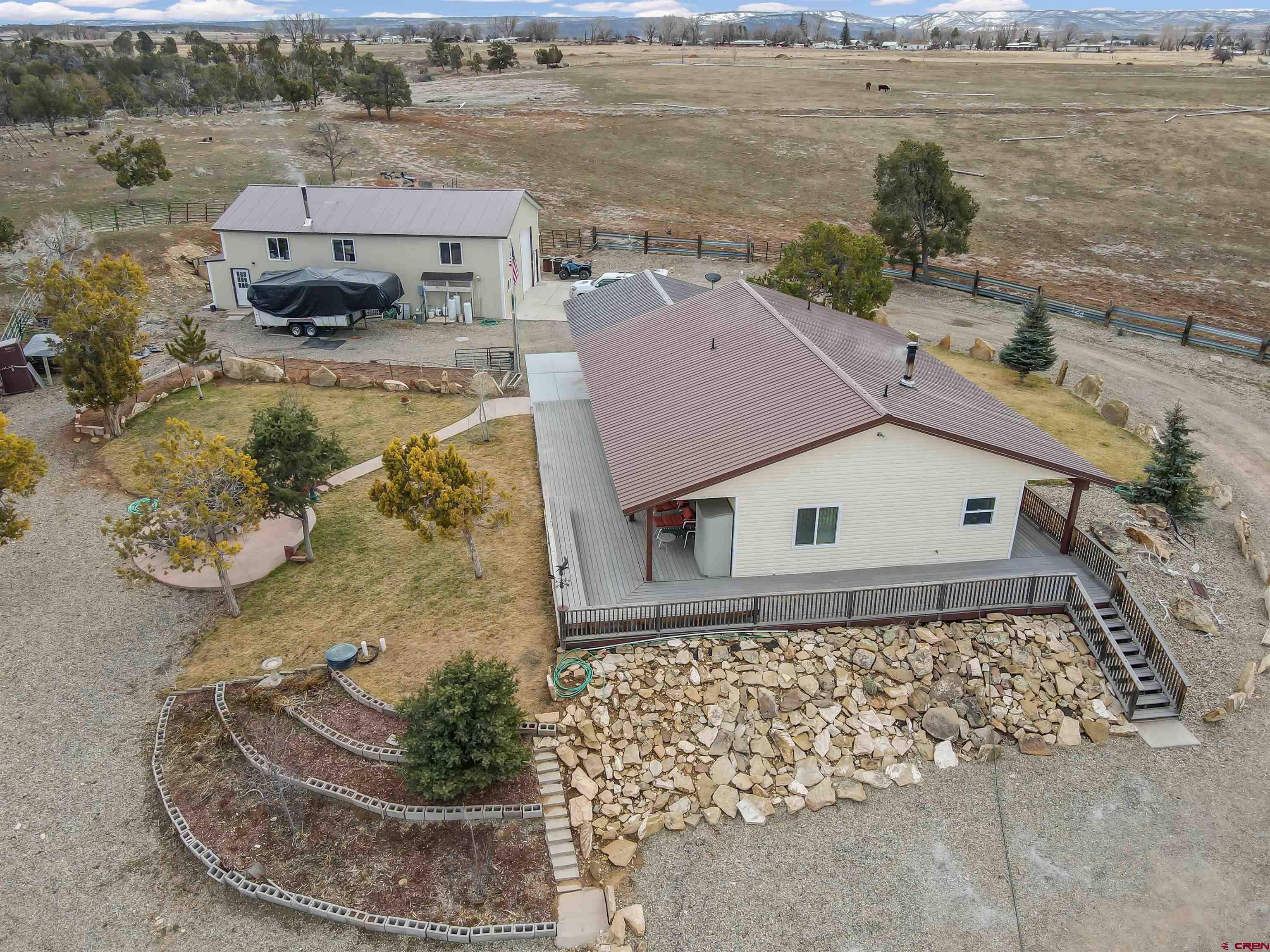 34354 3575th Road Redvale, CO 81431 - Photo 4 of 30 an aerial view of a house with a yard