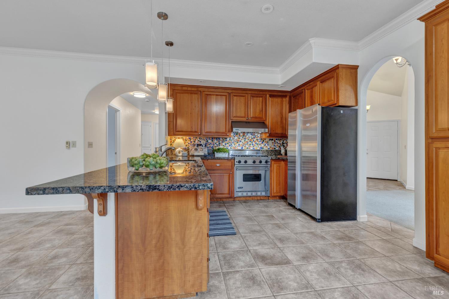 131 Sheila Court Vallejo, CA 94591 - Photo 10 of 36 Discover a kitchen equipped with gourmet stainless steel appliances, offering a sleek and modern touch to this culinary haven. Perfect for both casual cooking and gourmet meal preparation.