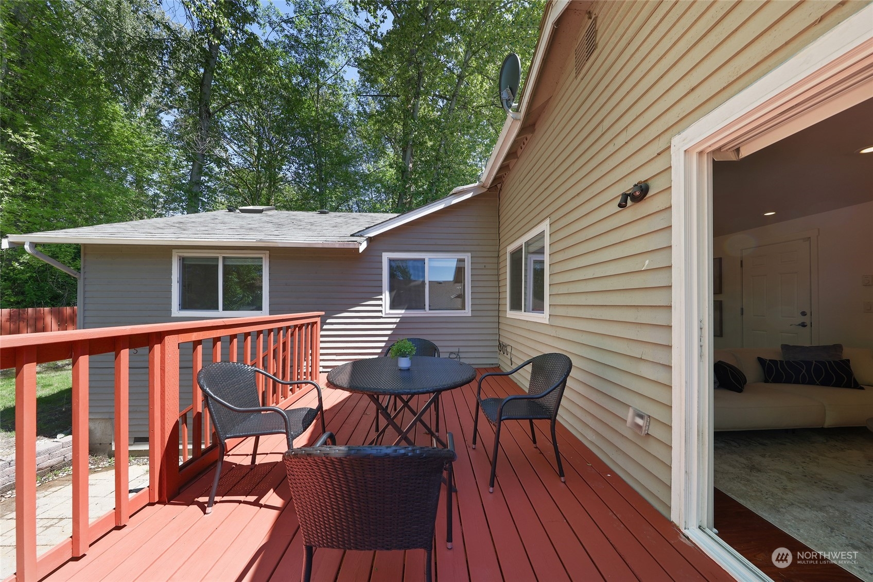 1211 232nd Place Southwest Bothell, WA 98021 - Photo 19 of 30 a view of a house with a patio and a yard