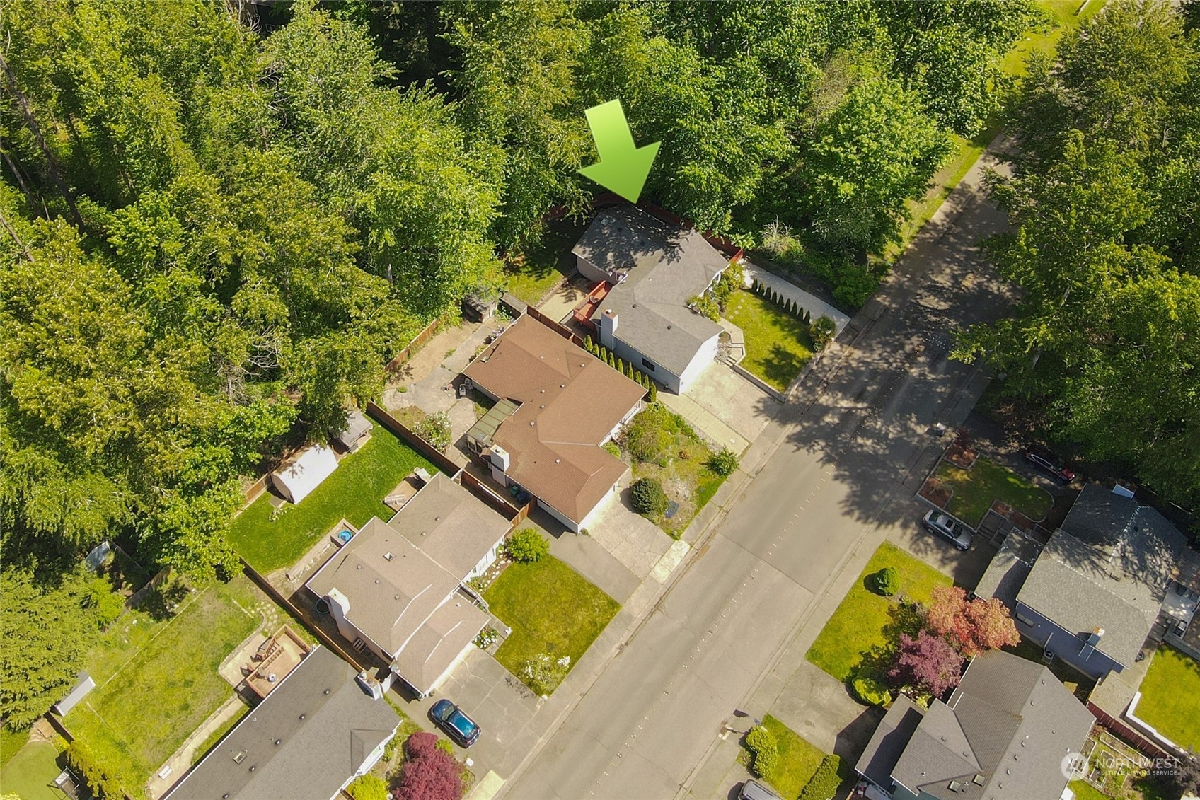 1211 232nd Place Southwest Bothell, WA 98021 - Photo 27 of 30 an aerial view of residential house with outdoor space and swimming pool