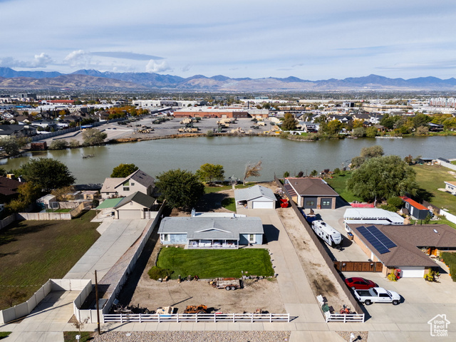 12958 South 300 East Draper, UT 84020 - Photo 6 of 38 Aerial perspective of suburban area featuring a water and mountain view