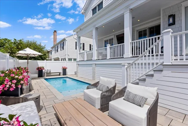 a view of a city with ocean view