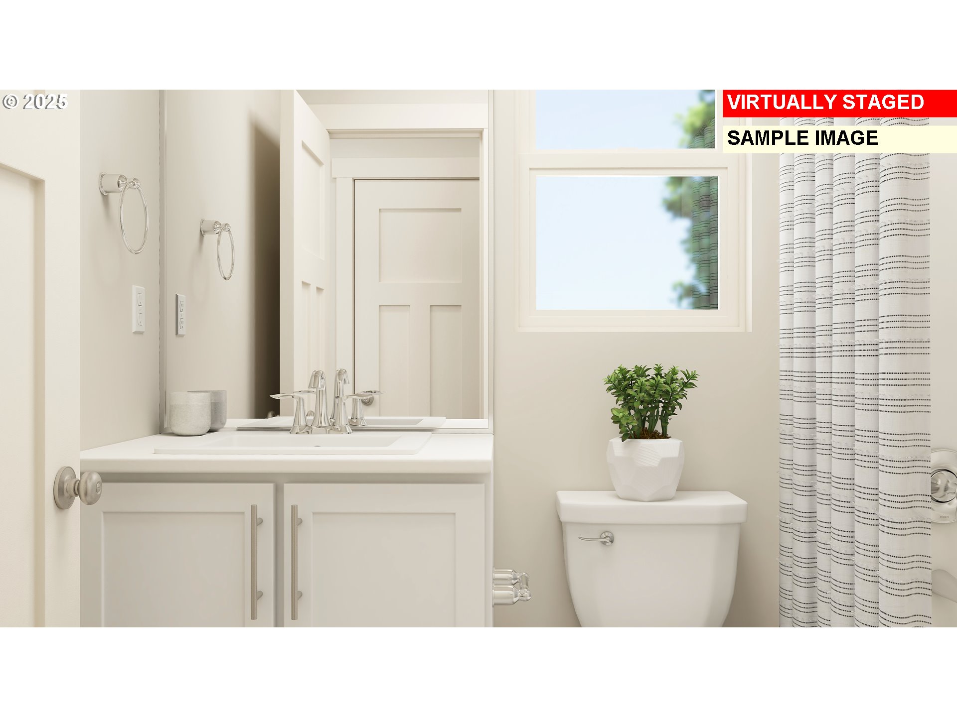 3056 Southwest Linneman Drive Gresham, OR 97080 - Photo 9 of 20 a bathroom with a sink a toilet and mirror