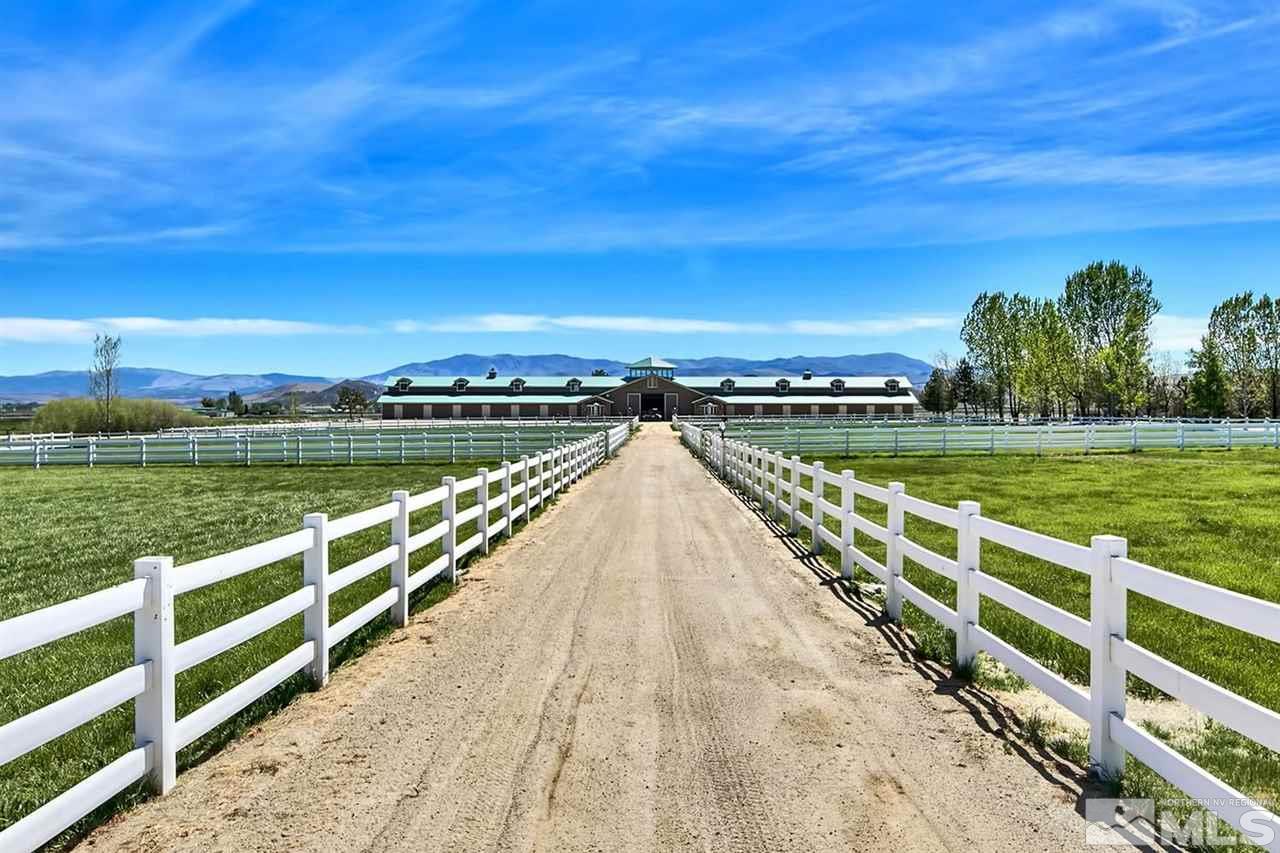 277 Fredricksburg Road Gardnerville, NV 89460 - Photo 21 of 27 a view of a yard with swimming pool and green space