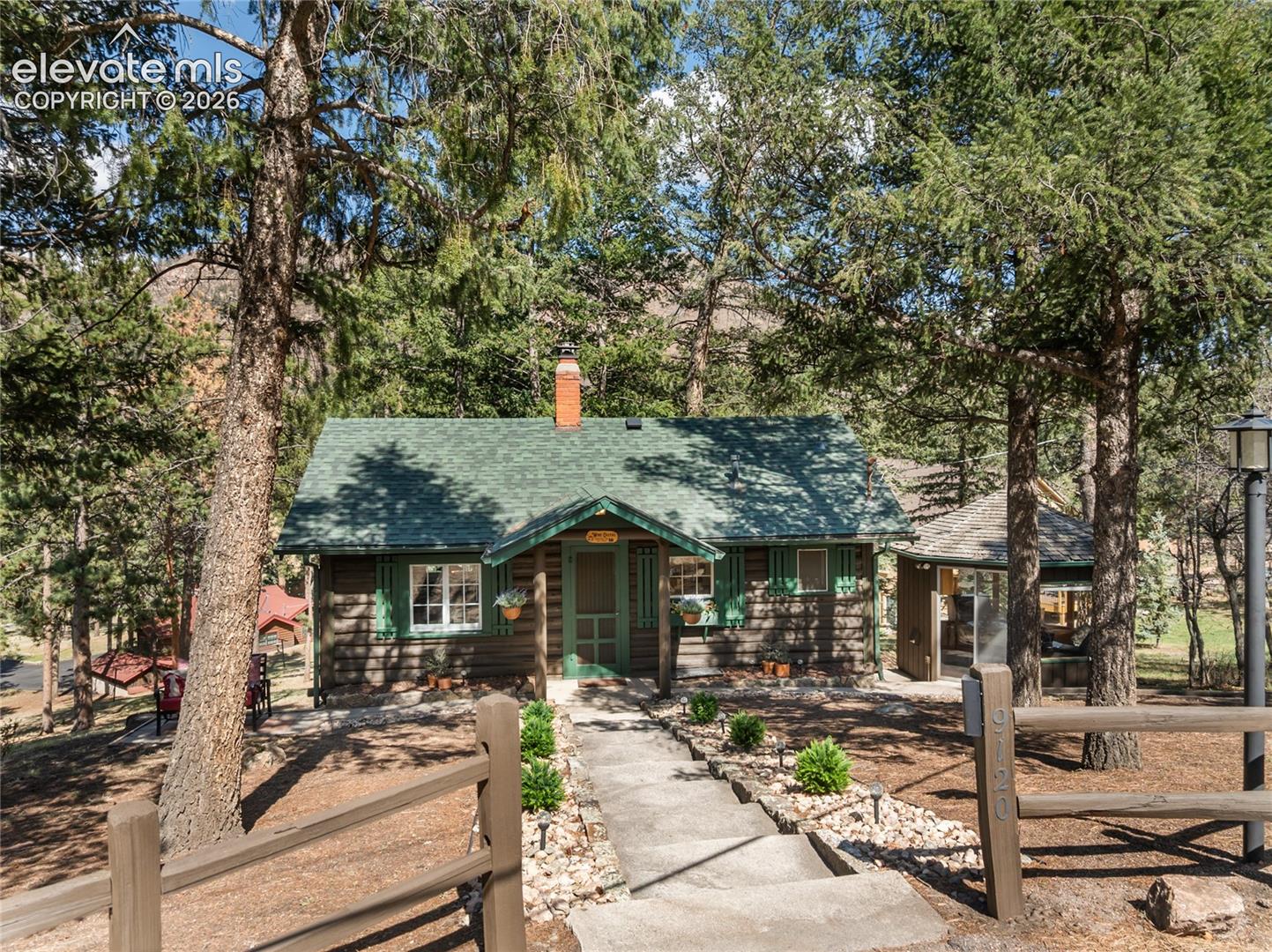 9120 Ute Road Cascade, CO 80809 - Photo 1 of 38 When you think of storybook cabin in the mountains...this is it!