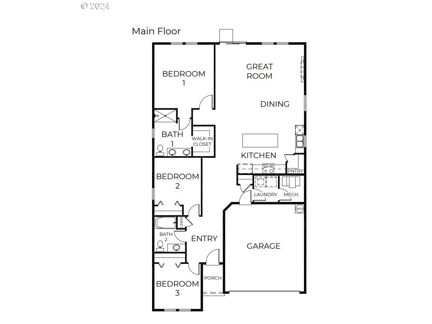 2961 V Street Springfield, OR 97477 - Photo 2 of 24 a picture of a floor plan