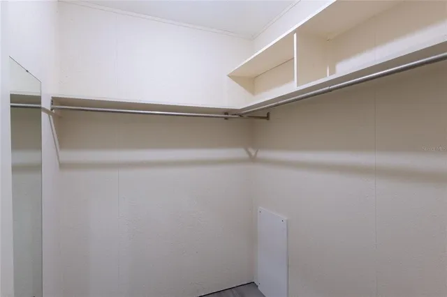 a close view of closet