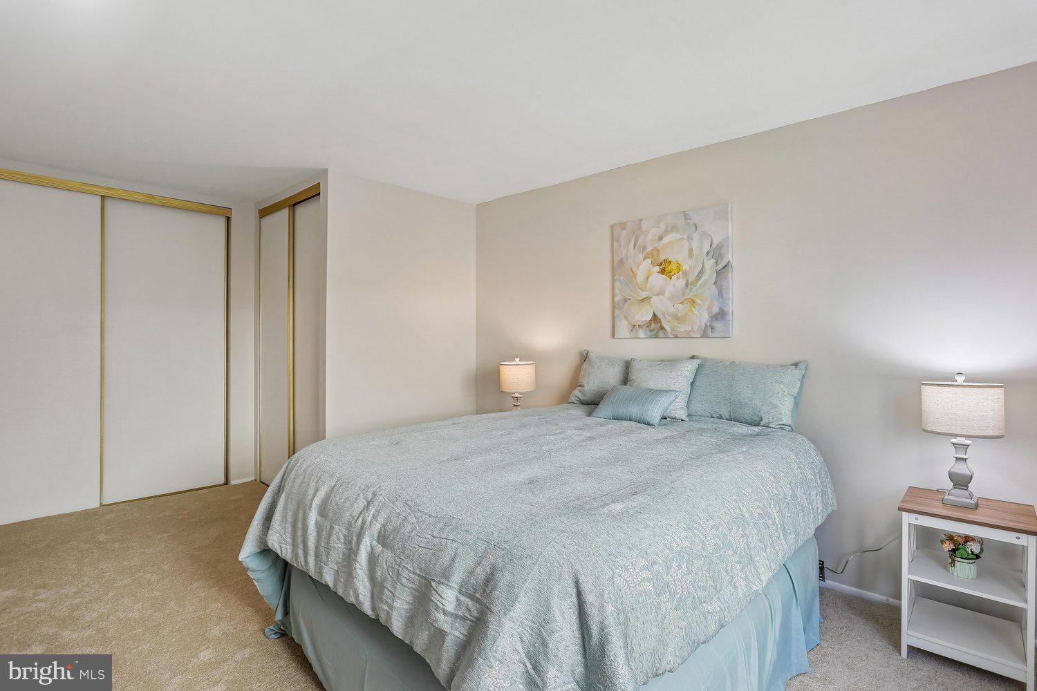15020 Eardley Court, Unit 281G Silver Spring, MD 20906 - Photo 18 of 20 a bedroom with a bed and lamp