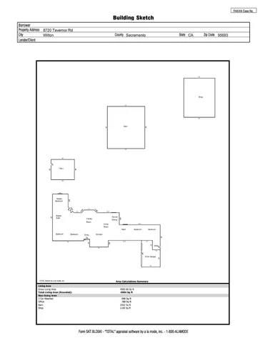 an aerial view of a house with a yard and lake view