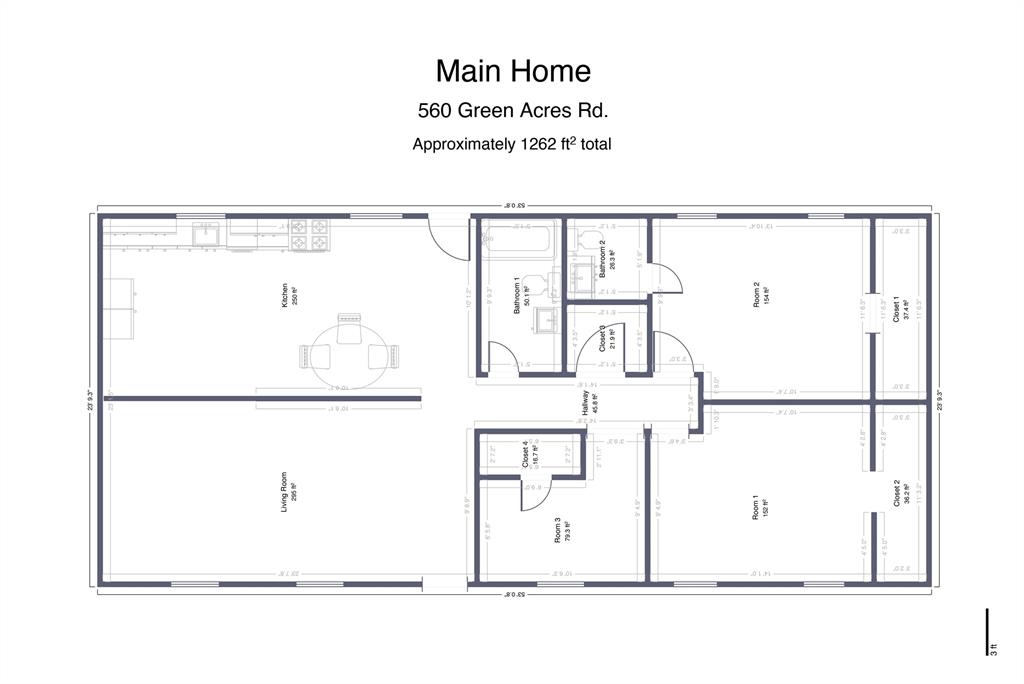 560 Green Acres Road Weatherford, TX 76088 - Photo 34 of 35 Floor plan