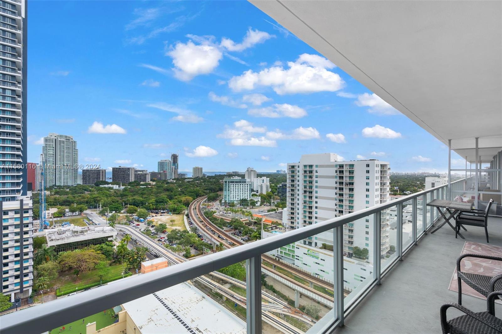 79 Southwest 12th Street, Unit 2204S Miami, FL 33130 - Photo 25 of 40 a view of a city view from a balcony