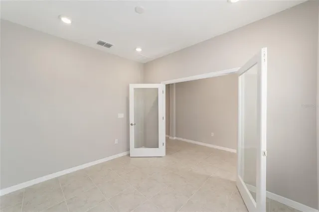 a view of an empty room