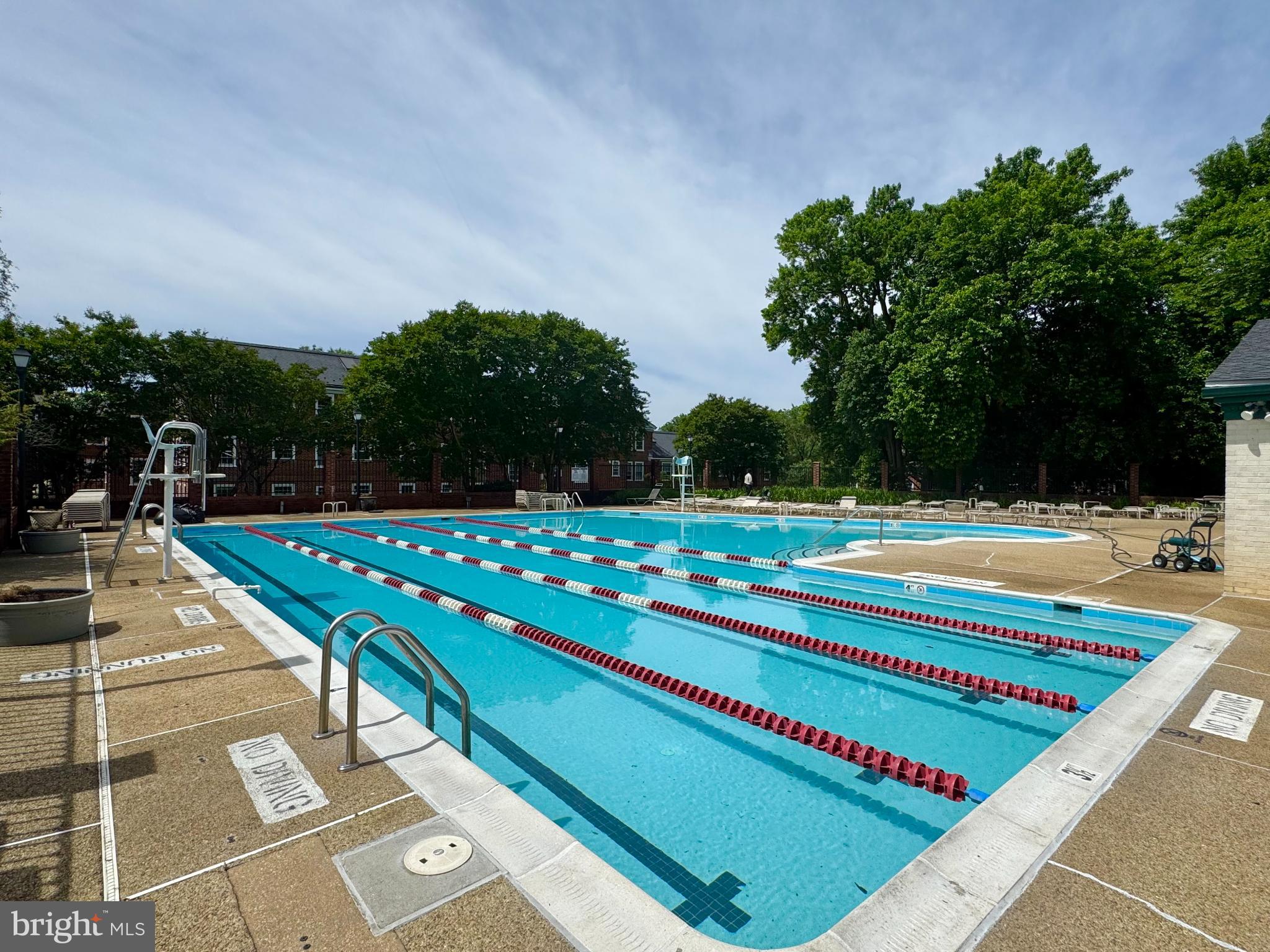 3811 39th Street Northwest, Unit D88 Washington, DC 20016 - Photo 16 of 20 Inviting pool with lanes for swimming laps.