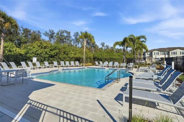 a view of a house with a swimming pool