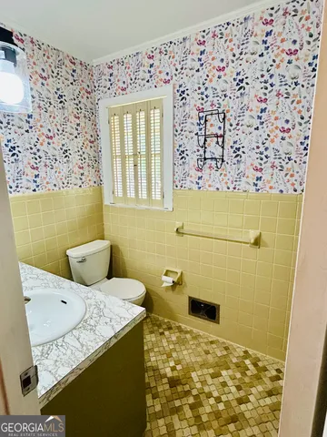 a bathroom with a sink and a toilet