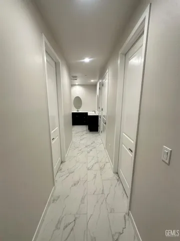 a view of entryway with a window and a mirror