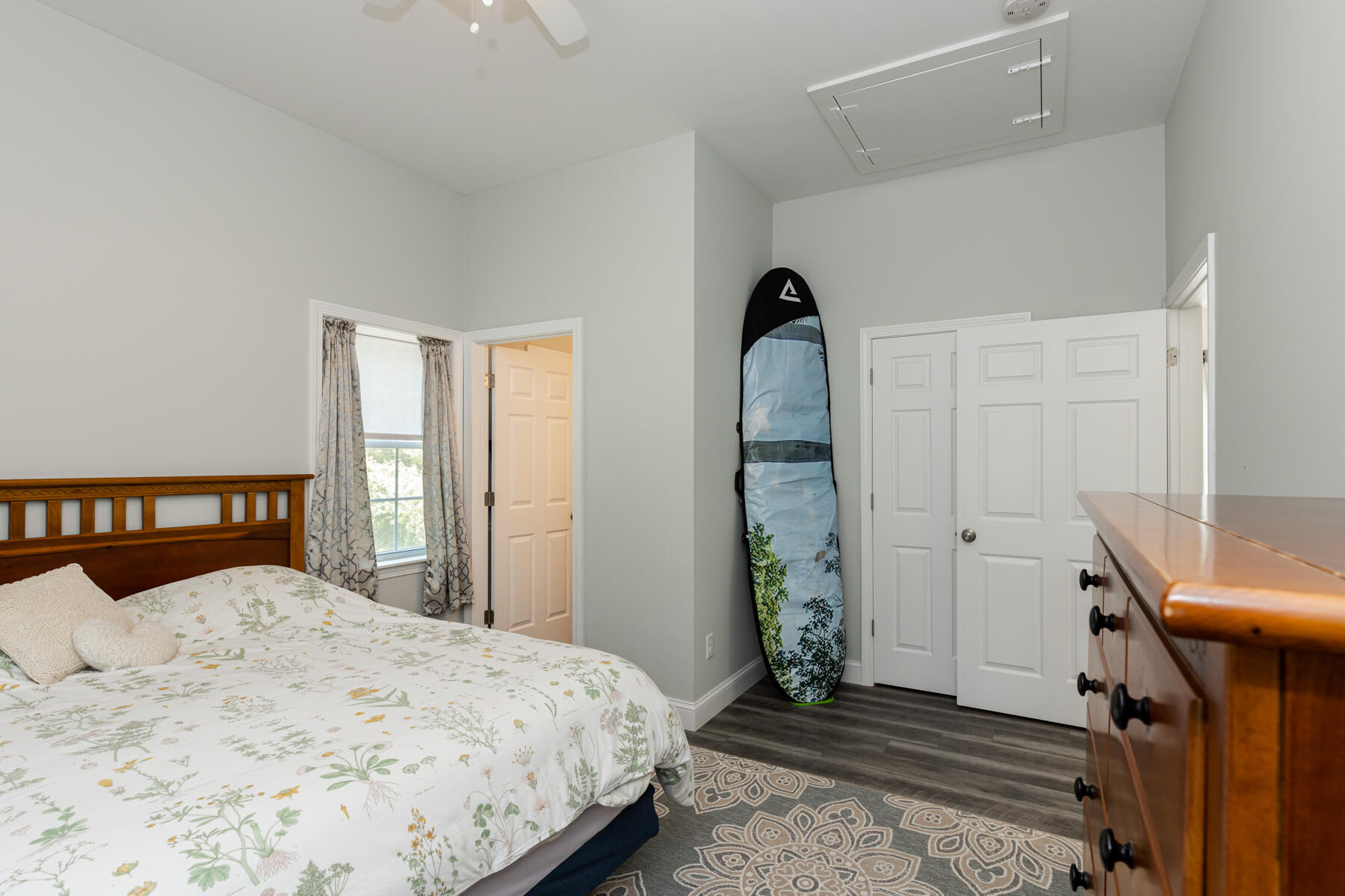 5 Whiffletree Circle Sandwich, MA 02563 - Photo 12 of 33 a bedroom with a bed and wooden floor