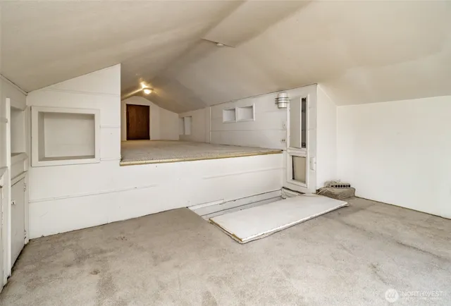 a view of storage and utility room