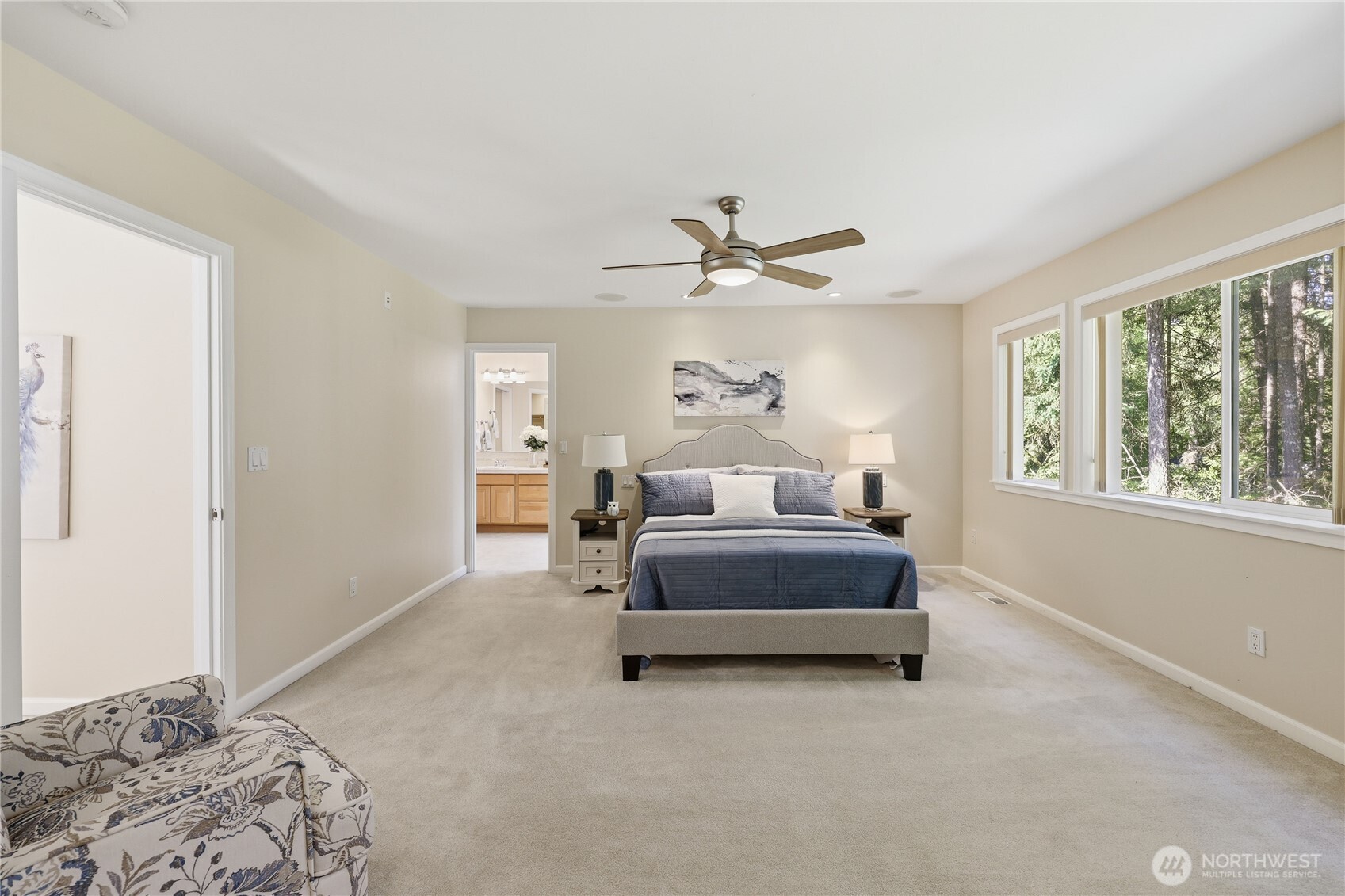 4354 Northwest Westgate Road Silverdale, WA 98383 - Photo 21 of 40 a living room with a bed furniture and a window