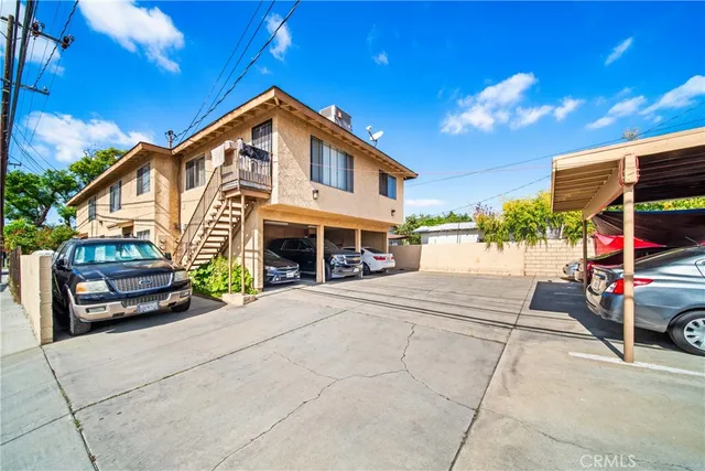 a view of street with sitting area
