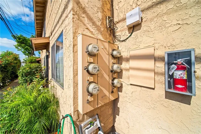 a view of door front of house with an outdoor space