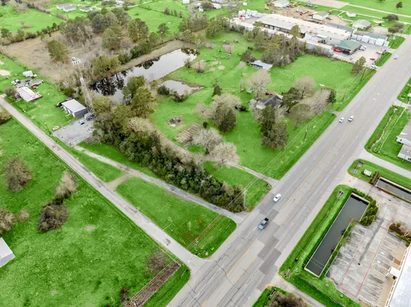 a view of a garden with a yard