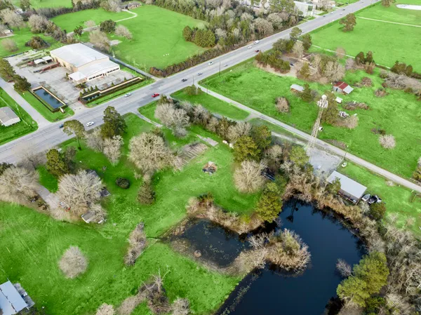 a view of a garden with a lake