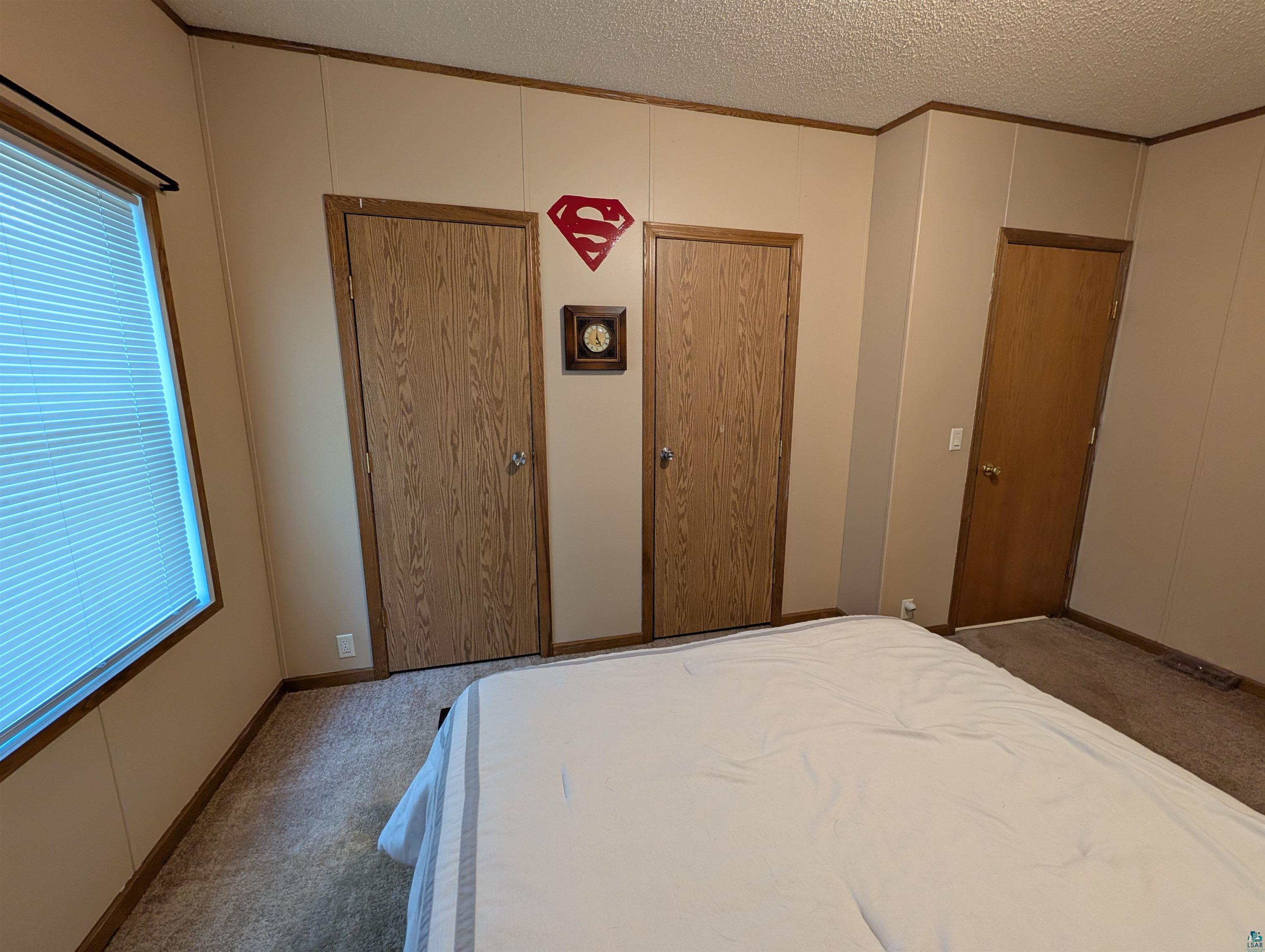 3945 Maple Street Kettle River, MN 55757 - Photo 27 of 41 Carpeted room featuring multiple wood-finish doors and a window with blinds