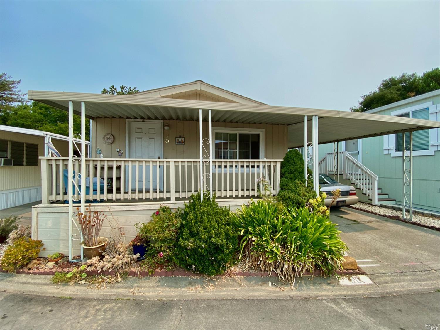front view of a house with a porch