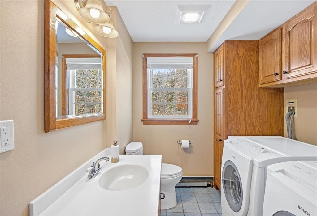 5 Sandy Lane Assonet, MA 02702 - Photo 24 of 34 a bathroom with a sink a toilet and a mirror