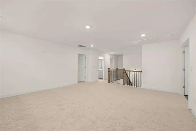 a view of an empty room