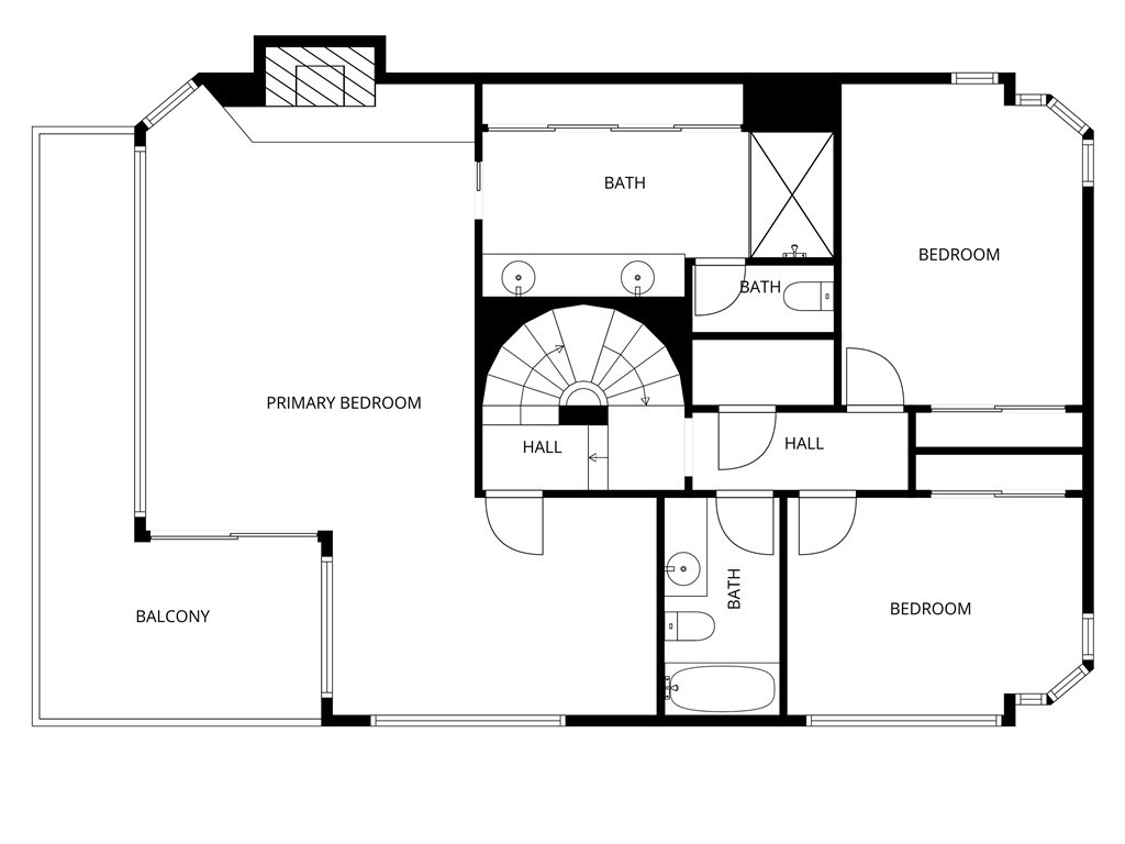 72-B Surfside Avenue Surfside, CA 90743 - Photo 55 of 56 a black and white photo of a bathroom