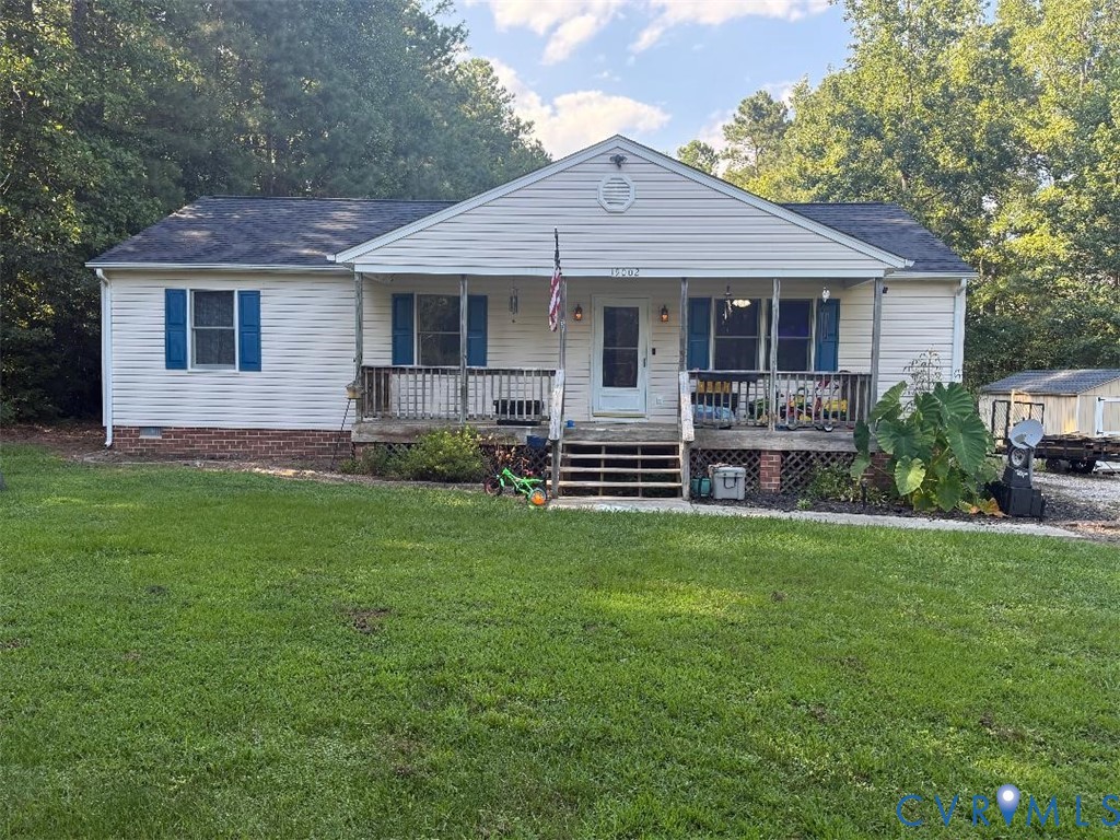 19002 Brandon Road Spring Grove, VA 23881 - Photo 1 of 3 View of front of property with covered porch, a fr