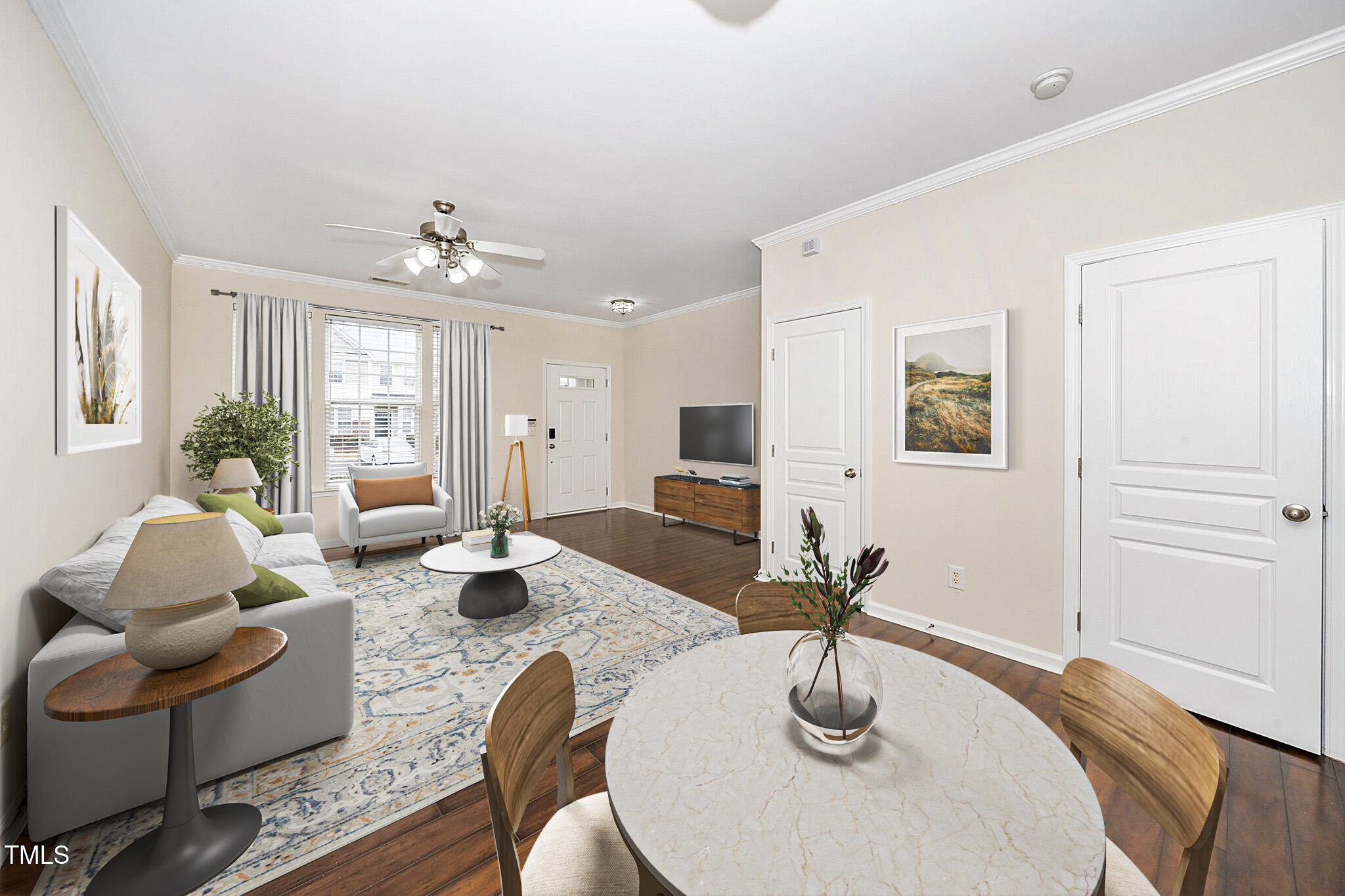 7753 Winners Edge Street Raleigh, NC 27617 - Photo 45 of 46 Open floor plan- Family Room Virtually staged