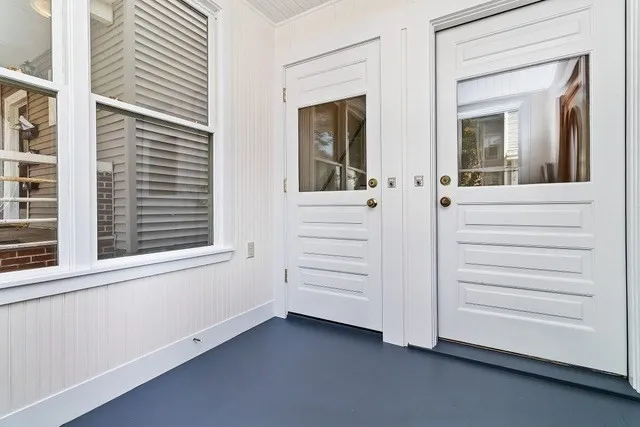 a view of a closet area