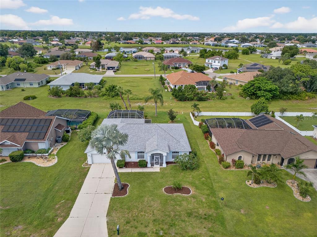 2405 Mauritania Road Punta Gorda, FL 33983 - Photo 29 of 31 an aerial view of residential houses with outdoor space and street view