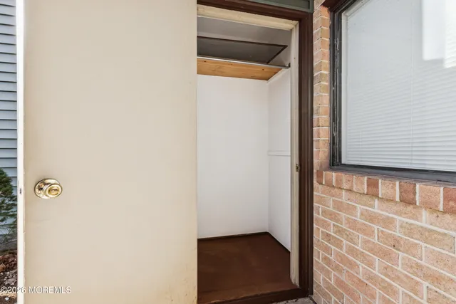 a view of front door of house