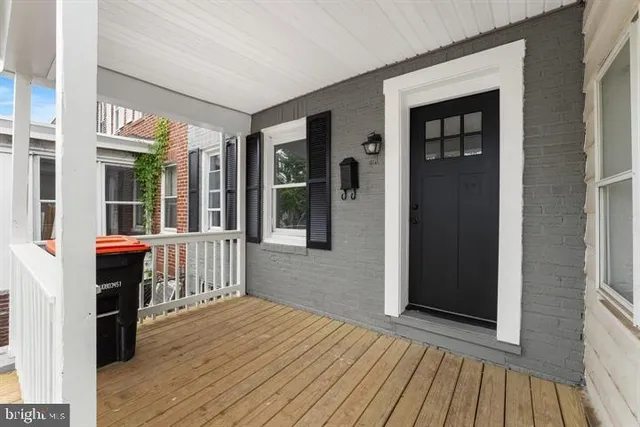 wooden floor and outdoor space