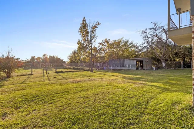 a view of a green field