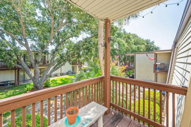 a view of a two chairs in the deck