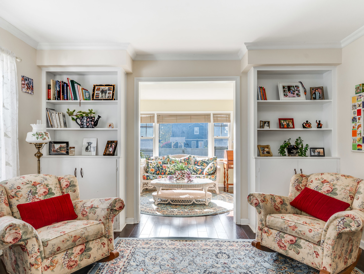 1416 West Acres Road Joliet, IL 60435 - Photo 6 of 30 a living room with furniture and a book shelf