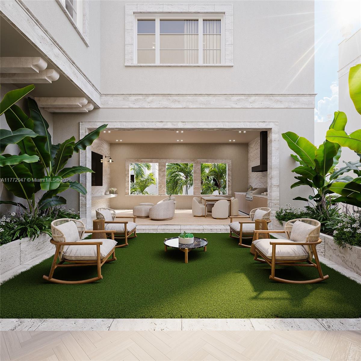915 Palermo Avenue, Unit 1 Coral Gables, FL 33134 - Photo 10 of 35 a living room with furniture and a potted plant